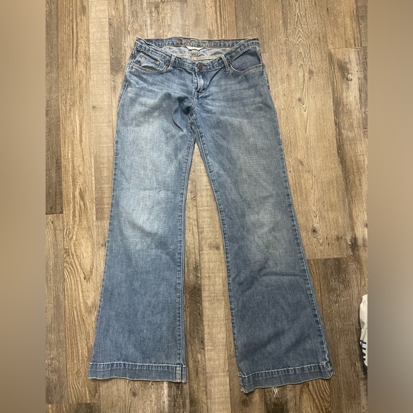 Vintage Abercrombie and Fitch Flare Jeans Size 4 - Picture 3 of 6